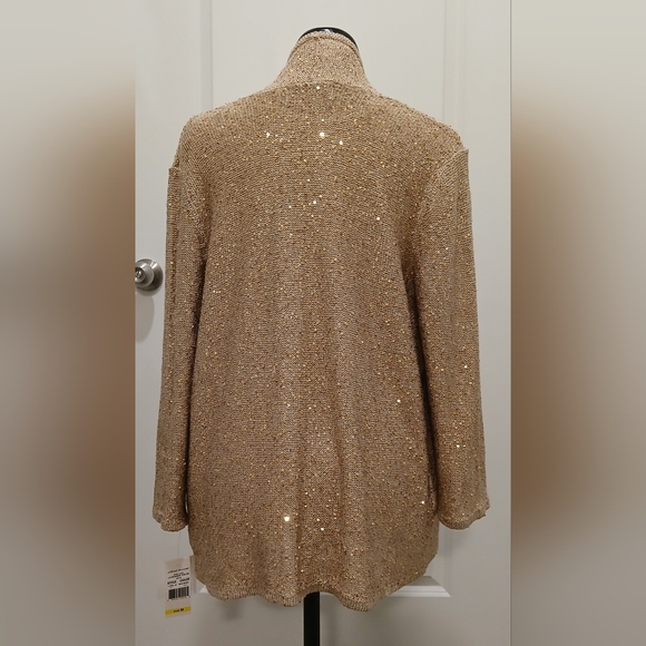 NWT Alfred Dunner Almond Sweater Shirt Necklace Set - Picture 4 of 11